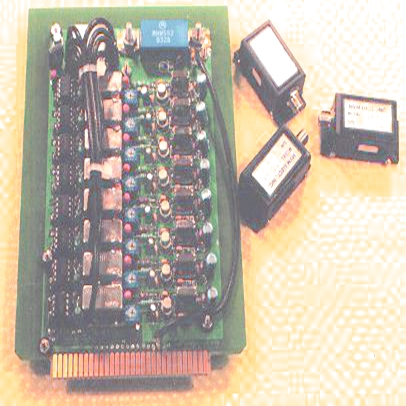 PCAOM Polychromatic Acousto-Optic Modulator cells and driver card